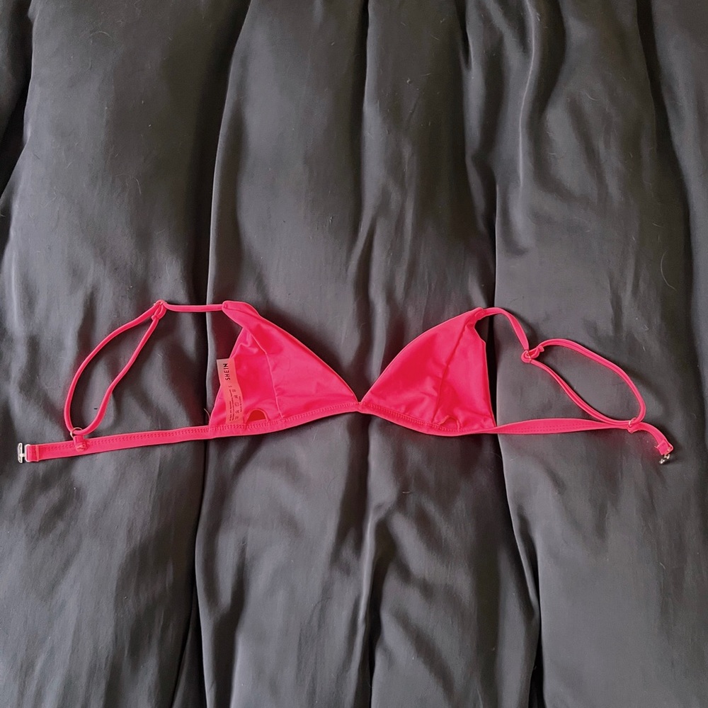 pink bathing suit top